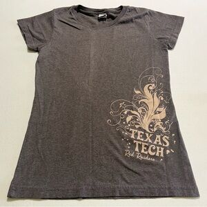 Gray Texas Tech Red Raiders Women's Fitted Tee Large